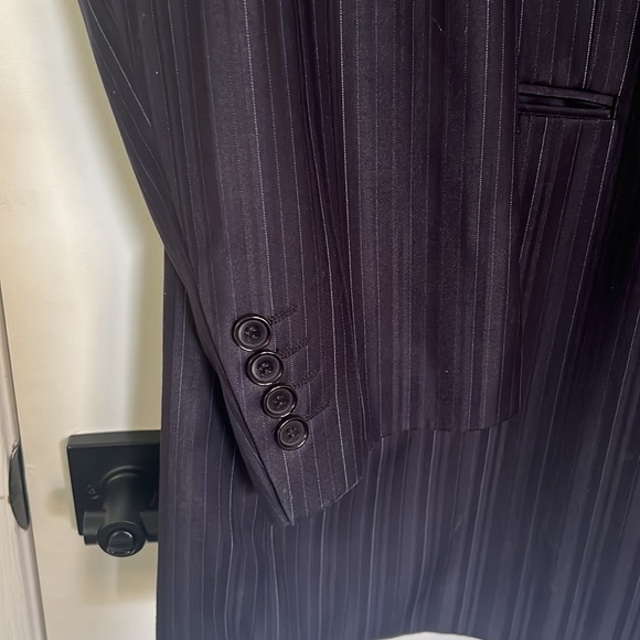 Giorgio Fiorelli Navy Striped 3 Piece Suit - Picture 3 of 16